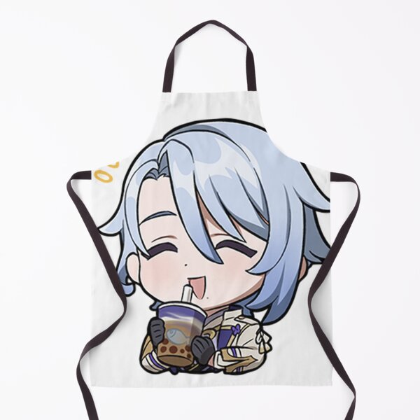 Item preview, Kamisato Ayato Genshin Impact Boba Bubble Tea Meme Chibi Graphic designed and sold by Klee K.