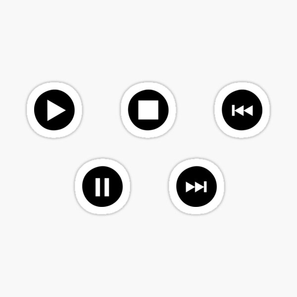 Item preview, Tiny Music Player Icons Polka Dots (Black on White) designed and sold by XOOXOO.