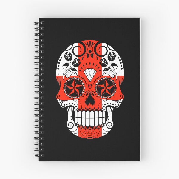 Item preview, Sugar Skull with Roses and Flag of England designed and sold by JeffBartels.