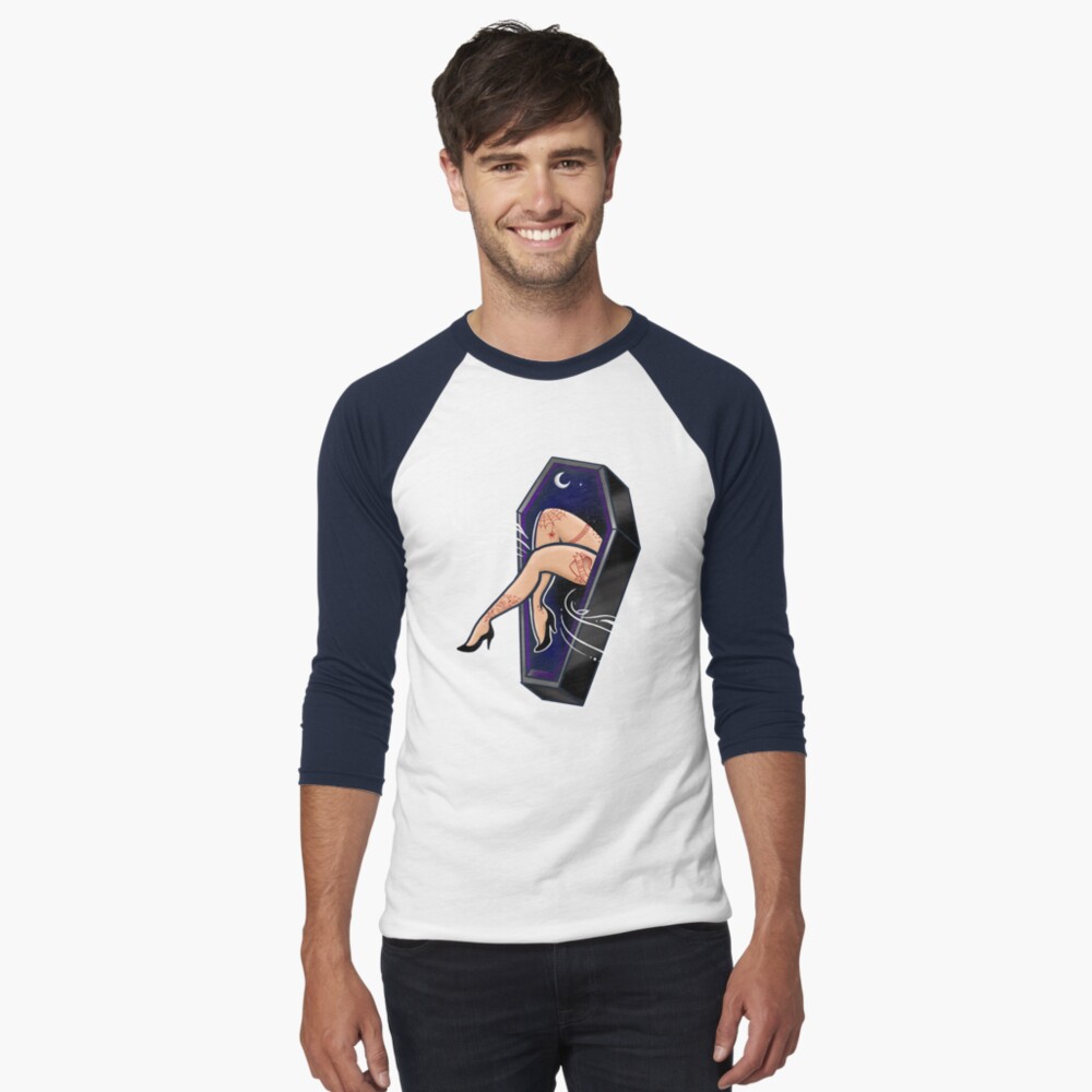 Item preview, Baseball ¾ Sleeve T-Shirt designed and sold by Flickingjane.