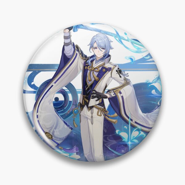 Item preview, Kamisato Ayato Genshin Impact Boba Bubble Tea Banner Burst Graphic designed and sold by Klee K.