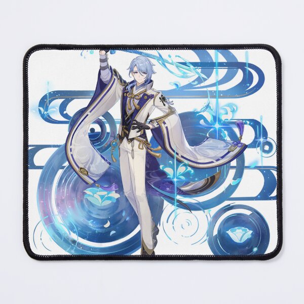 Item preview, Kamisato Ayato Genshin Impact Boba Bubble Tea Banner Burst Graphic designed and sold by Klee K.