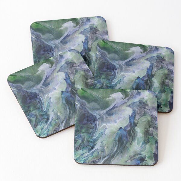 Item preview, Magnolia Marble - Blue and Green designed and sold by Allison Stockslager.