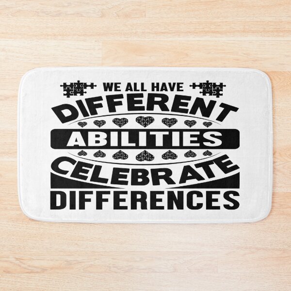 Item preview, We All Have Different Abilities - Celebrate Differences -  Support Autism Awareness designed and sold by davidmurtagh.