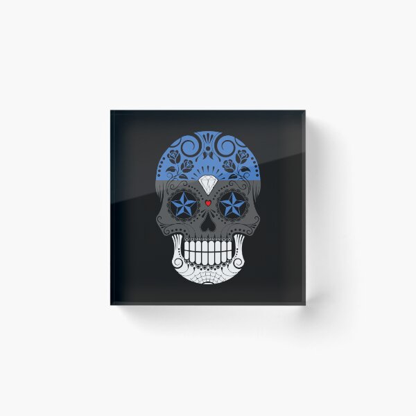 Item preview, Sugar Skull with Roses and Flag of Estonia designed and sold by JeffBartels.