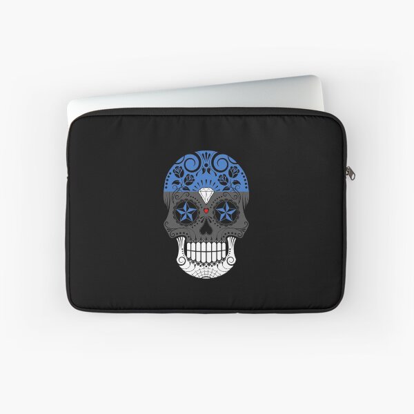 Item preview, Sugar Skull with Roses and Flag of Estonia designed and sold by JeffBartels.