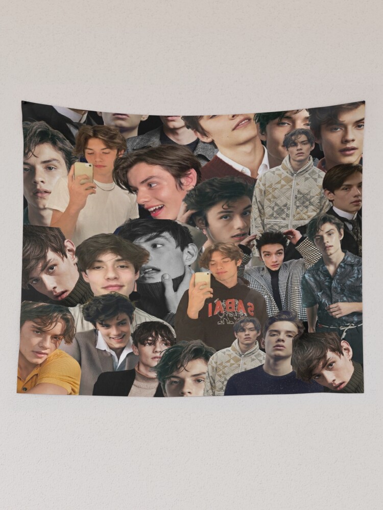 louis partridge photo collage Throw Blanket for Sale by T