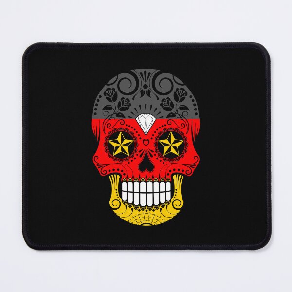 Item preview, Sugar Skull with Roses and Flag of Germany designed and sold by JeffBartels.