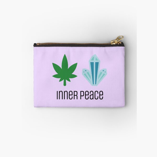 Item preview, Inner Peace Funny Weed Leaf and Blue Energy Crystal 420/Weed/Cannabis/Pot/Marijuana Design For Hippies/Witches/Pagans designed and sold by SteamParliament.