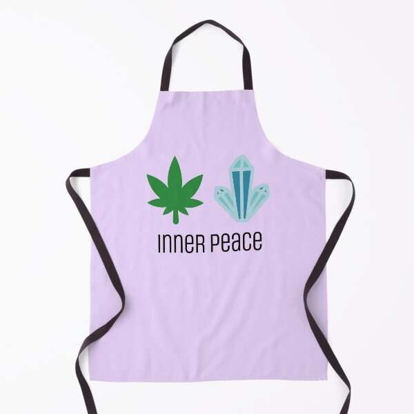Item preview, Inner Peace Funny Weed Leaf and Blue Energy Crystal 420/Weed/Cannabis/Pot/Marijuana Design For Hippies/Witches/Pagans designed and sold by SteamParliament.