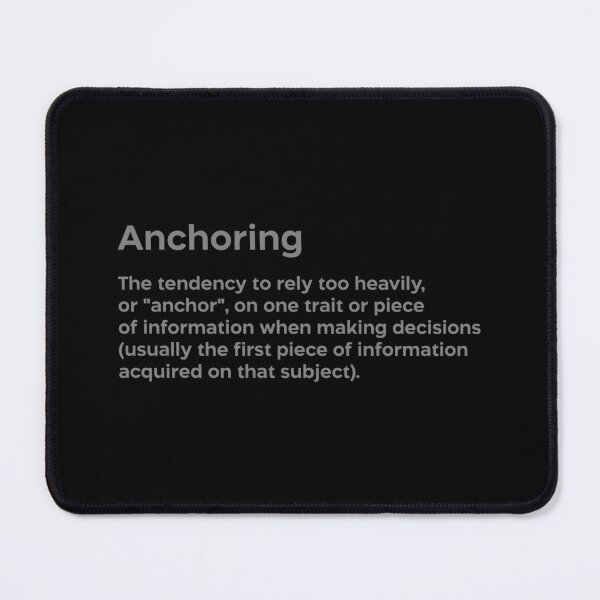 Item preview, Anchoring bias grey designed and sold by EdimQuotes.