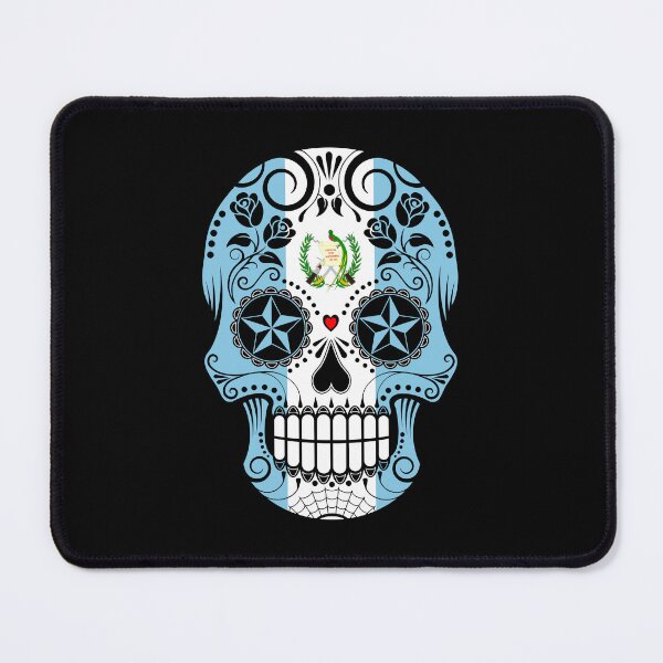 Item preview, Sugar Skull with Roses and Flag of Guatemala designed and sold by JeffBartels.