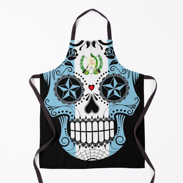 Item preview, Sugar Skull with Roses and Flag of Guatemala designed and sold by JeffBartels.