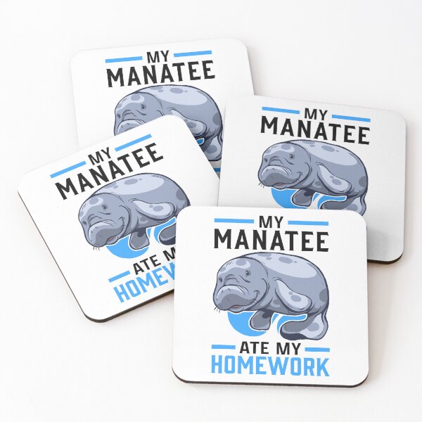 Item preview, Manatee ate homework Manatee Sea Cow designed and sold by madgrfx.
