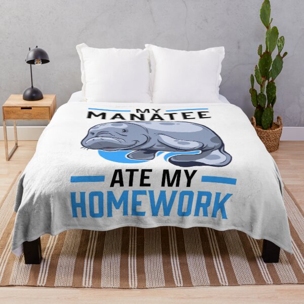 Item preview, Manatee ate homework Manatee Sea Cow designed and sold by madgrfx.