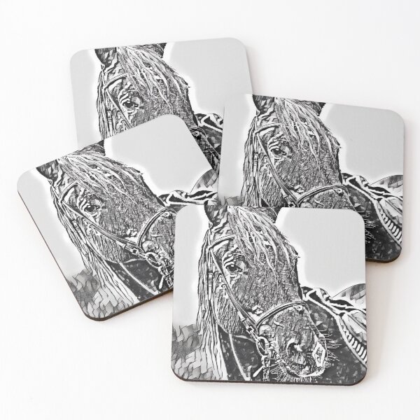 Item preview, Horse portrait Magic Black and White designed and sold by HouseStyleStore.
