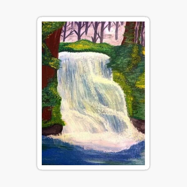 Don't Go Painting Waterfalls Sticker