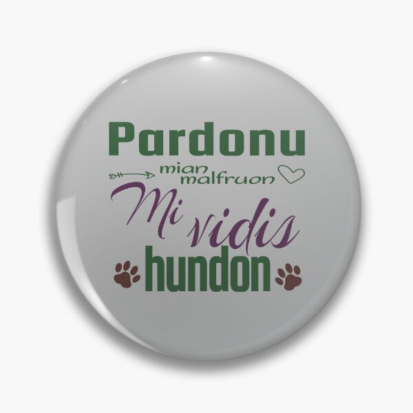 Item preview, Pardonu mian malfruon Mi vidis hundon (Hela) designed and sold by Zebastjan Johanzen.