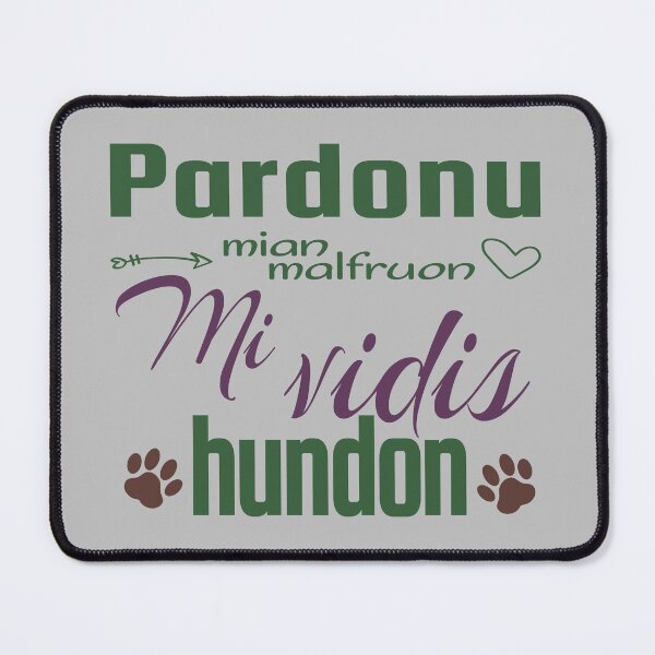 Item preview, Pardonu mian malfruon Mi vidis hundon (Hela) designed and sold by Zebastjan Johanzen.