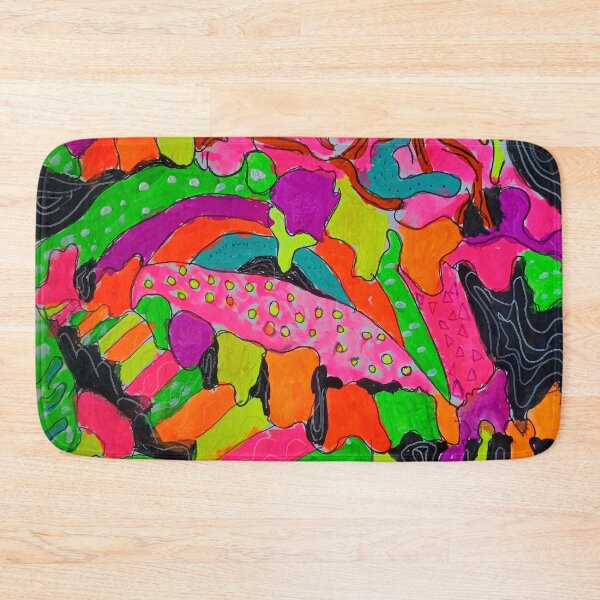 Item preview, Sketchbook 5-5 (Psychedelic Trippy Neon Fluorescent Lowbrow Gouache Art) designed and sold by Discordant Dreams Art.