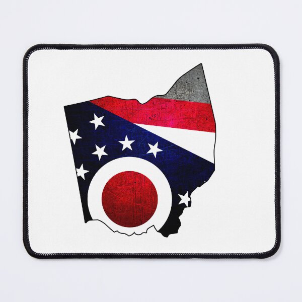 Item preview, Ohio Map Flag designed and sold by BeccaDaniels.
