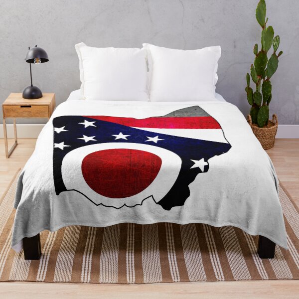 Item preview, Ohio Map Flag designed and sold by BeccaDaniels.