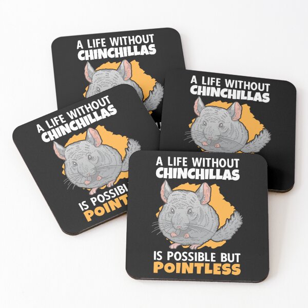 Item preview, Life without chinchillas Dust mouse chinchilla designed and sold by madgrfx.