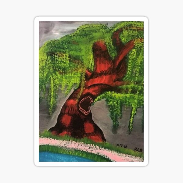 Weeping Willow In Spring Sticker