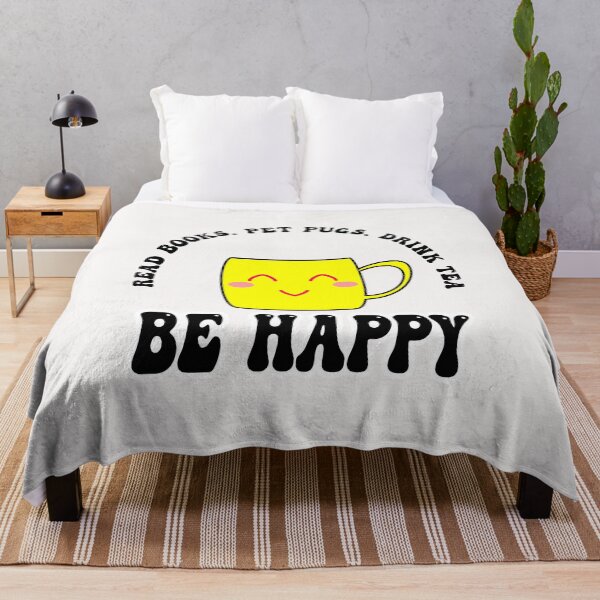 Item preview, Read Books Pet Pugs Drink Tea And Be Happy designed and sold by Pugstuff.