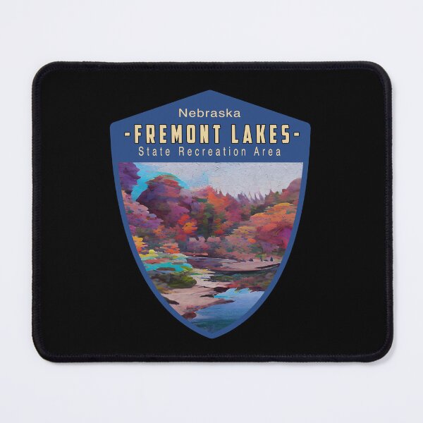 Item preview, Hiking Camping Fishing Boating Jet Ski Midwest Travel Fremont Lakes Nebraska designed and sold by CattlettArt.