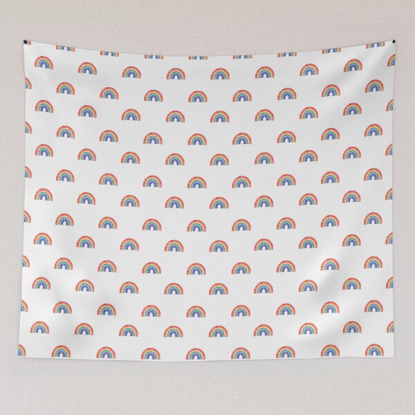 Item preview, Rainbow, seamless pattern, summer, rainbow flowers. designed and sold by AnaGuziiArt.