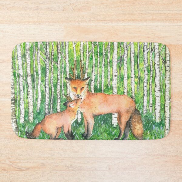 Item preview, Foxes with Antlers in the Forest designed and sold by Kelley-Art.