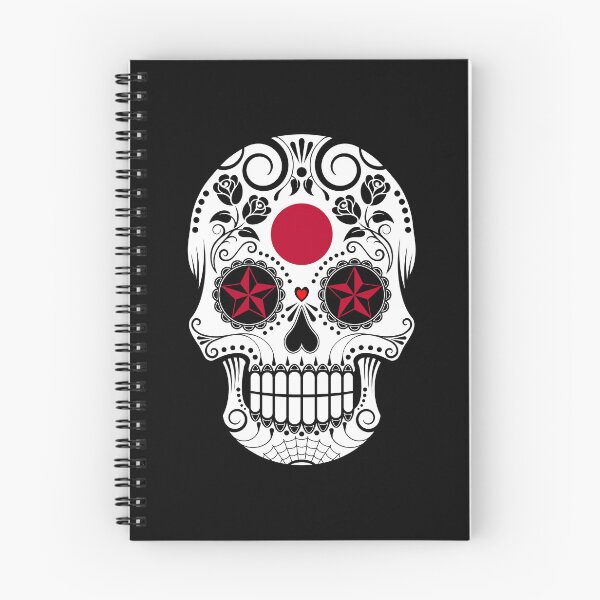 Item preview, Sugar Skull with Roses and Flag of Japan designed and sold by JeffBartels.