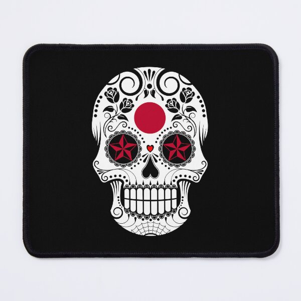 Item preview, Sugar Skull with Roses and Flag of Japan designed and sold by JeffBartels.