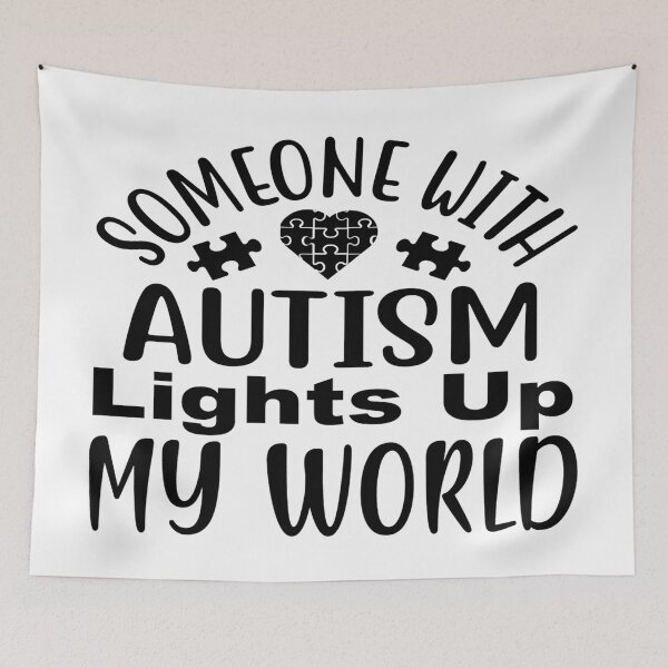 Item preview, Someone With Autism Lights Up My World  -  Support Autism Awareness designed and sold by davidmurtagh.
