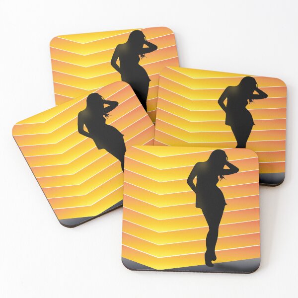 Item preview, A female shadow on a background of yellow light designed and sold by Bigrow.