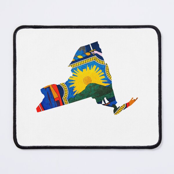 Item preview, New York Map Flag designed and sold by BeccaDaniels.