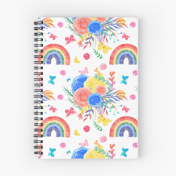 Item preview, Rainbow, seamless pattern, summer, rainbow flowers. designed and sold by AnaGuziiArt.