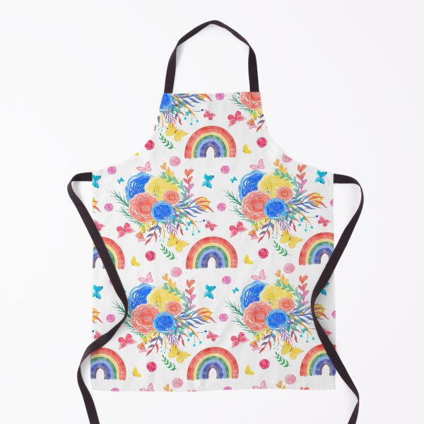 Item preview, Rainbow, seamless pattern, summer, rainbow flowers. designed and sold by AnaGuziiArt.