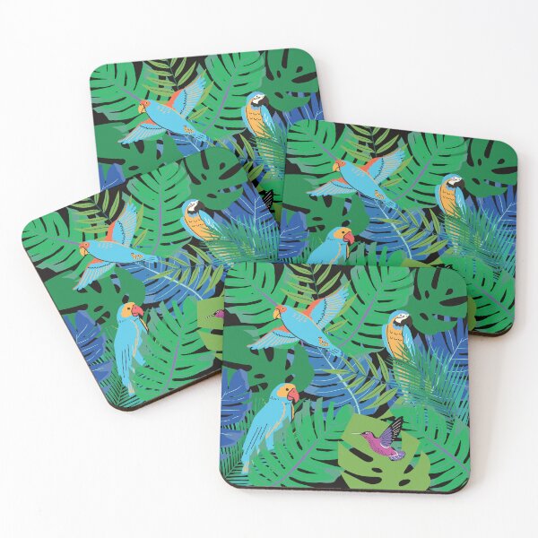 Item preview, Parrots Tropical Jungle, Rainforest Paradise designed and sold by Itaya Art.