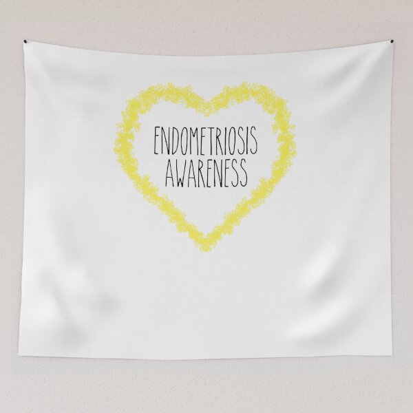 Item preview, Endometriosis Awareness Heart Support designed and sold by NadzeyaD.