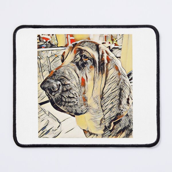 Item preview, bloodhound dog mantrailing art T-shirt, beautiful digital art t-shirt designed and sold by MayaAndNora.