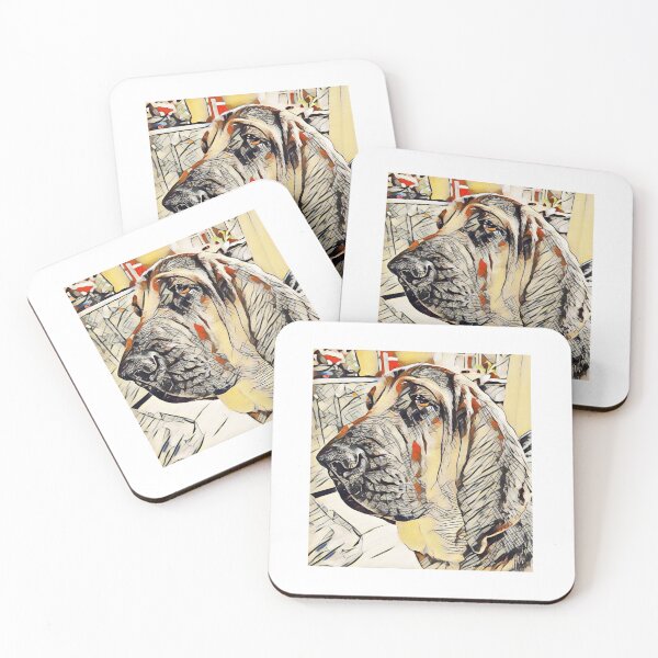 Item preview, bloodhound dog mantrailing art T-shirt, beautiful digital art t-shirt designed and sold by MayaAndNora.