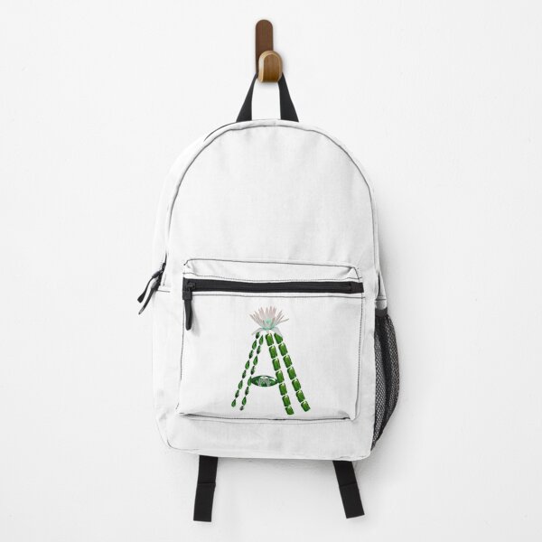 Item preview, Emerald Gemstone Floral Green Initial Letter A designed and sold by DigitalGemArt.