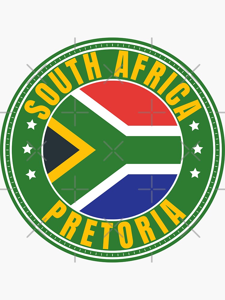 "South Africa Pretoria" Sticker by worldpopulation Redbubble