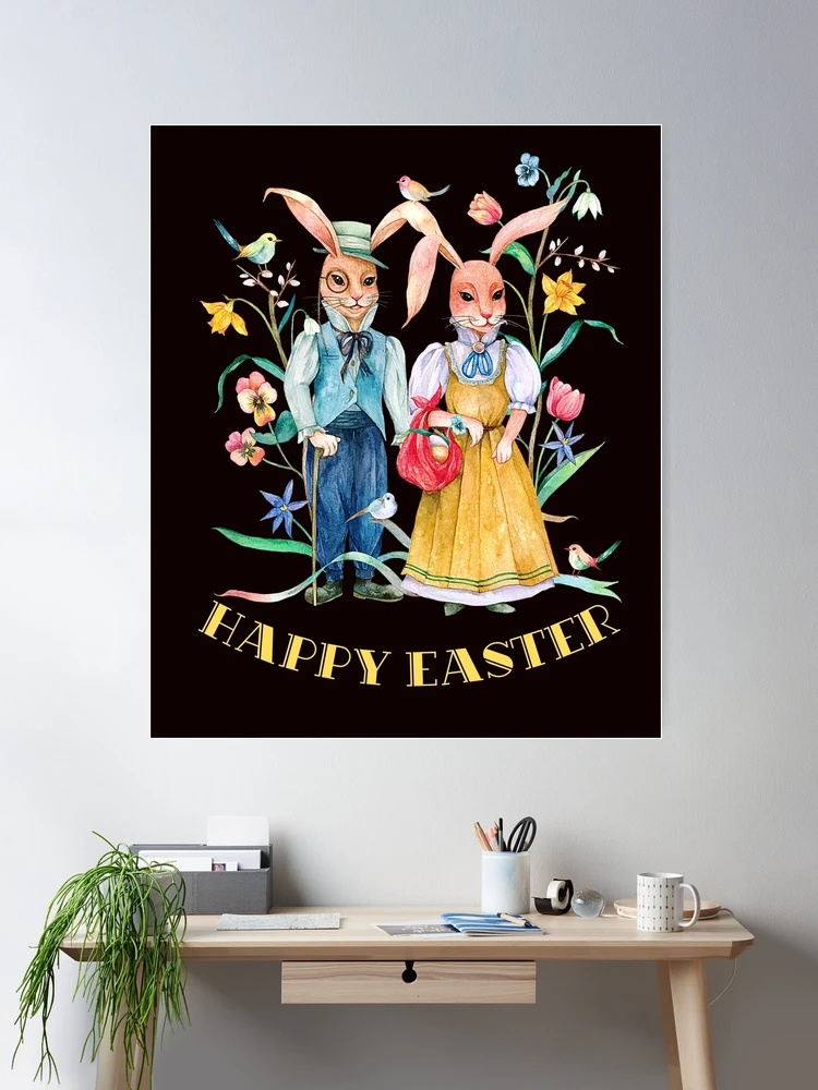 Happy Easter Door Sign SVG| Laser Cut Files | Bunny SVG