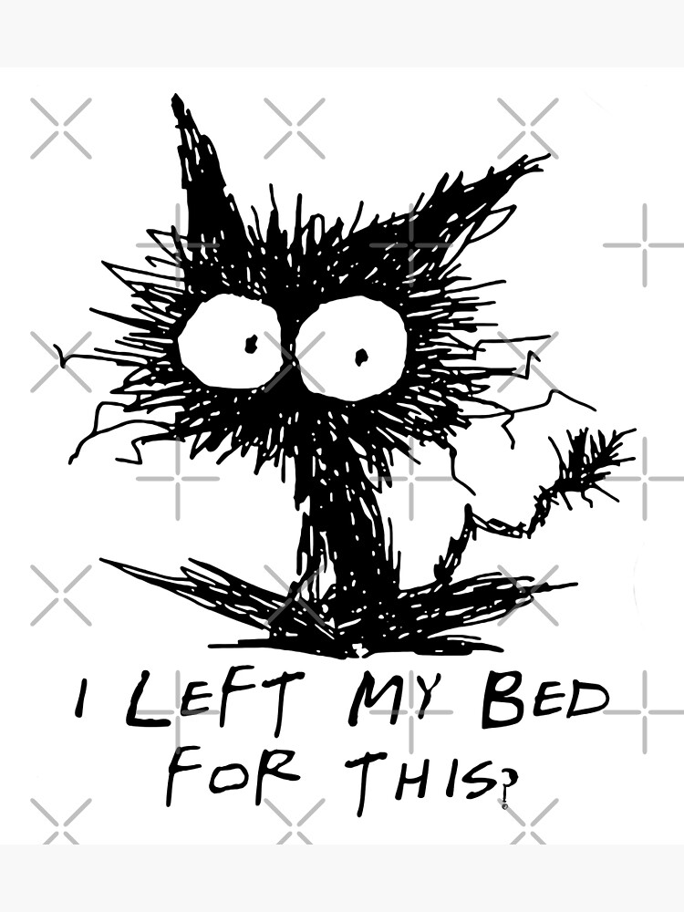 "I Left My Bed For This?" Poster for Sale by RoleReversal Redbubble