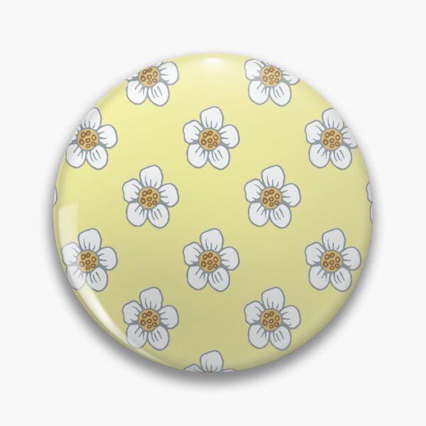 Item preview, Copy of White Flowers on Yellow Background designed and sold by Hanna McCown.