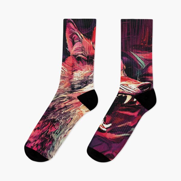 Item preview, Wolf Howling and Growling Colorful Wildlife Digital Illustration designed and sold by Abstract-Artist.
