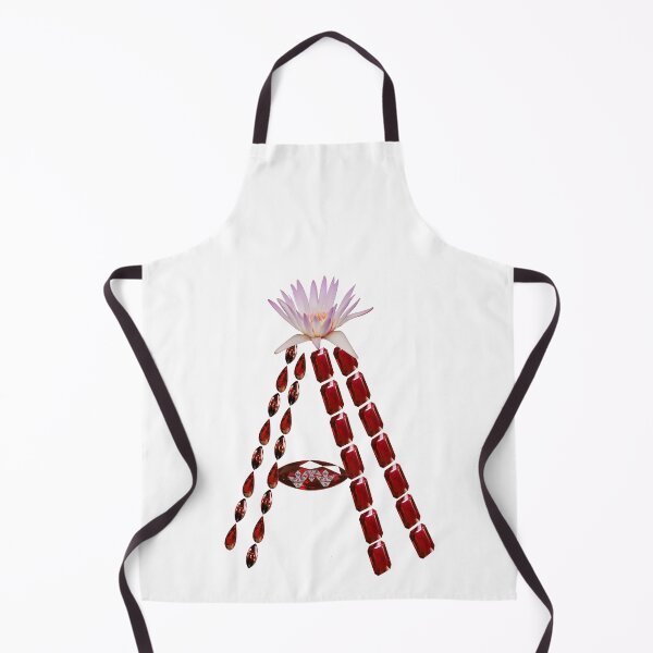 Item preview, Ruby Gemstone Diamond Botanical Red Name Initial Letter A designed and sold by DigitalGemArt.